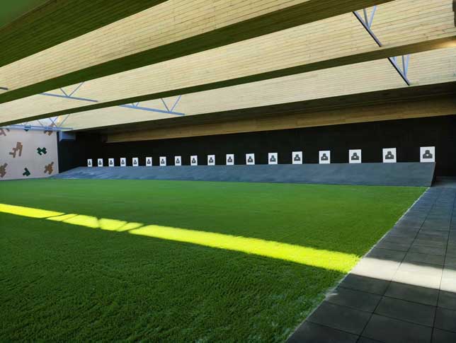 西藏某部半封閉實彈射擊場建設施工完畢智慧靶場建設廠家 